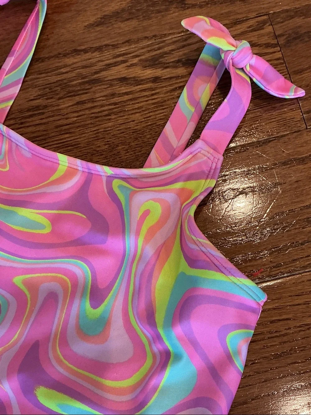 Cat & Jack Pink Swirl Tankini Set